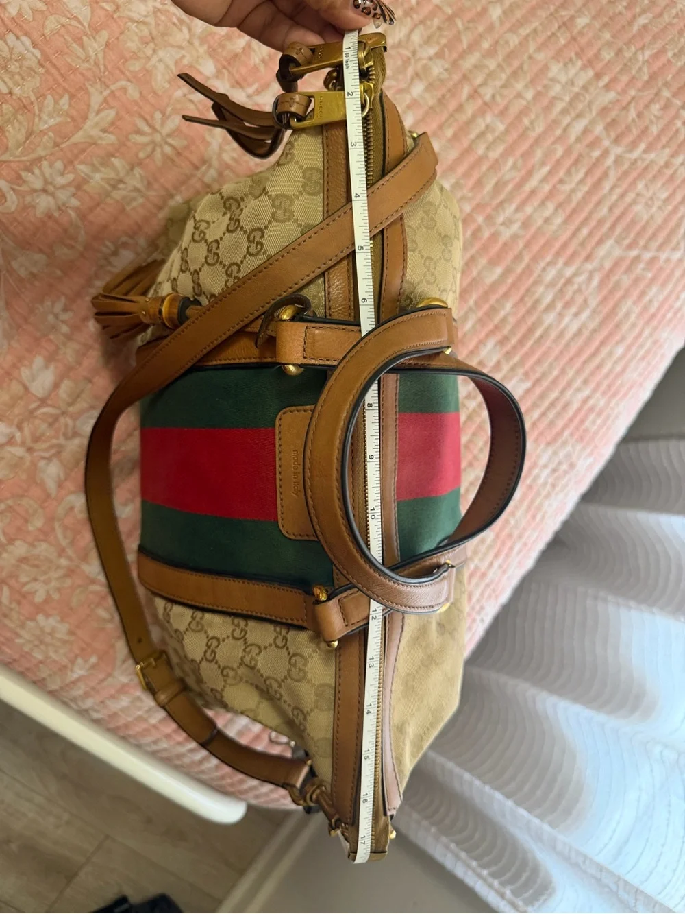 Gucci original monogram canvas large tote